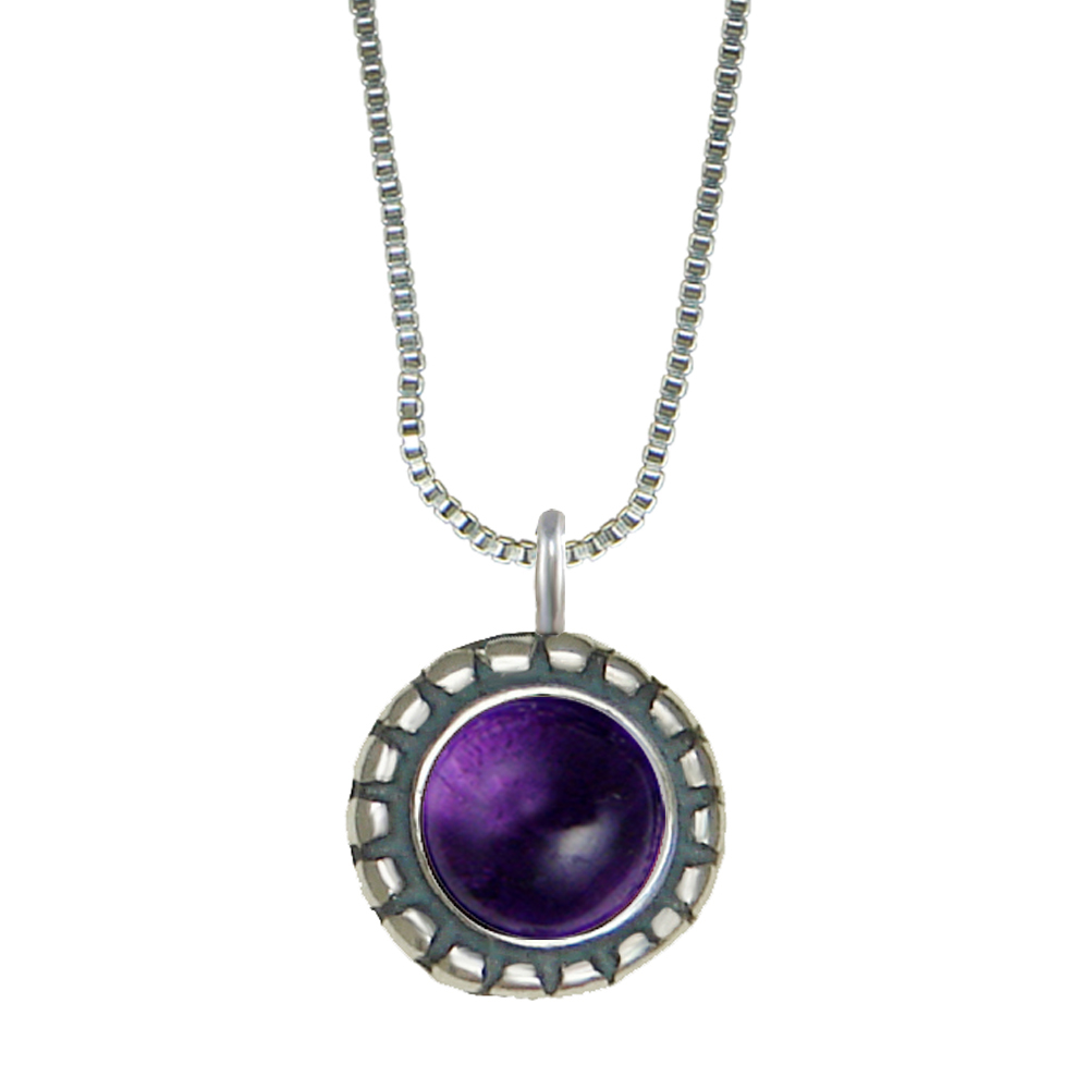 Sterling Silver Little Amethyst Pendant Necklace